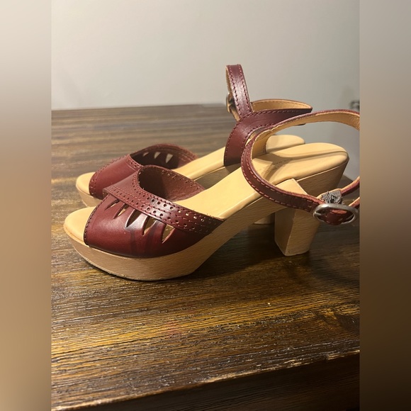 A.P.C. Rue Madame Paris Burgundy Clogs - Picture 5 of 11